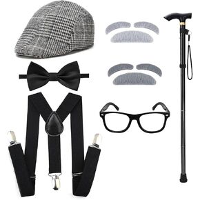 Kids 100th day of school costume for Boys, Old man dress up for kid, Old person costume For Boy，Grandpa Costume Kids in Saudi Arabia