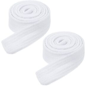 Bathrobe Belt Replacement, 2PCS 71× 2 Inches White Cotton Terry Cloth, Pajama Ties, Bath Robe Belt Replacement, Hotel Soft Pajamas Bathrobe Belts for Women Men in Saudi Arabia