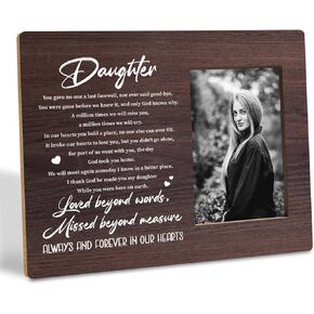 Brother Memorial Photo Frame, Bereavement Condolence Keepsake Grieving Gift for Loss of Brother, Sympathy Gift, Wood Picture Frame for Tabletop Display, Photo Frame Holds 4x6 Inches Photo in Kuwait