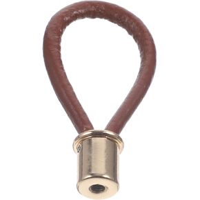 Garneck Leather Rope Pull Handle for Cabinets and Gold Tone Minimalist Modern Door Pull Wear-Resistant Brown Strap Knob Easy Grip for Wardrobe Kitchen Office Furniture in Saudi Arabia