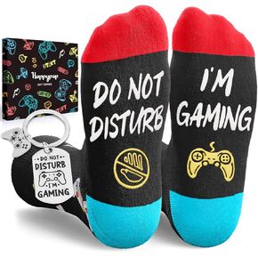 هدايا اللاعبين للرجال - حشوات جوارب الألعاب للأولاد المراهقين، جوارب ألعاب الفيديو للبالغين مع سلسلة مفاتيح in Kuwait
