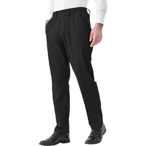 Idtswch Elastic Waist Pants for Senior Men with Magnetic Closure for Business Casual Formal Wear in Kuwait
