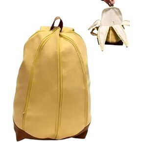 Novelty Funny Banana Bag, Cute Fruit-shaped Banana Backpack, Peelable Handbags for Travel, Christmas Gift (1) in Saudi Arabia