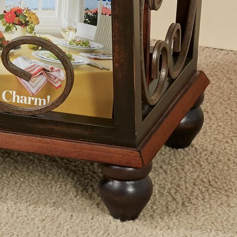 Touch of Class Ashburn Regal Walnut Magazine Newspaper Catalog Rack in Kuwait