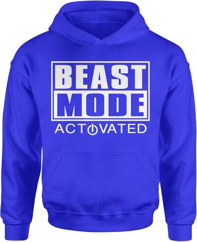 Activated Beast Mode Workout Gym Clothing Youth-Sized Hoodie, Soft Fleece, Graphic Design in Saudi Arabia