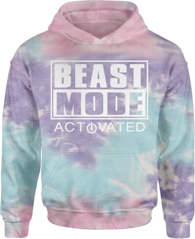 Activated Beast Mode Workout Gym Clothing Youth-Sized Hoodie, Soft Fleece, Graphic Design in Saudi Arabia