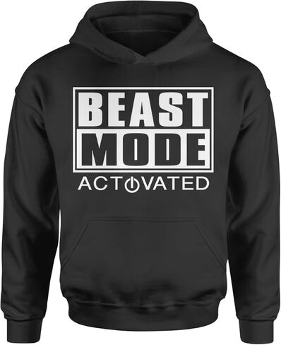 Activated Beast Mode Workout Gym Clothing Youth-Sized Hoodie, Soft Fleece, Graphic Design in Saudi Arabia