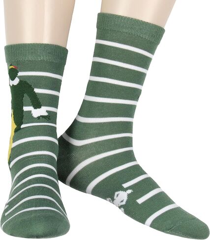 Bioworld Elf جوارب نسائية Buddy The Elf Socks Santa's القادمة VHS طبق الأصل 2 زوج منتصف العجل الجدة عطلة طاقم الجوارب in Kuwait