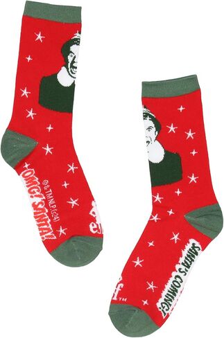 Bioworld Elf جوارب نسائية Buddy The Elf Socks Santa's القادمة VHS طبق الأصل 2 زوج منتصف العجل الجدة عطلة طاقم الجوارب in Kuwait