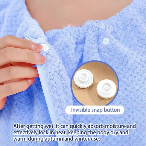 Women’s Soft Wrap Towel, Wearable Bath Robe Super Absorbent & Quick Dry Spa Bathrobes Lightweight for Sauna Beach Pool(39" x 51", Blue) in Saudi Arabia