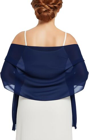 Womens Chiffon Shawls and Wraps for Evening Dresses Elegant Wedding Bridal Scarves Soft Sheer Scarf in Saudi Arabia