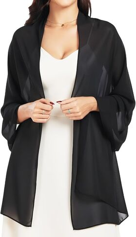 Womens Chiffon Shawls and Wraps for Evening Dresses Elegant Wedding Bridal Scarves Soft Sheer Scarf in Saudi Arabia