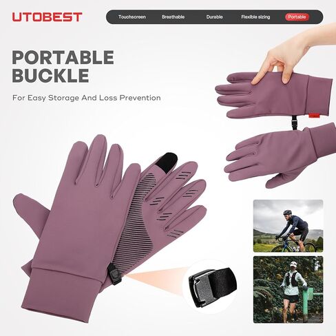 Winter Gloves for Women Men, Touchscreen Thermal Gloves Cold Weather Warm Windproof Non-Slip Insulated Gloves for Running, Cycling, Biking & Outdoor Sports in Saudi Arabia