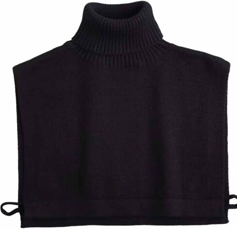 Detachable Turtleneck Sweater Faux Collar Warm Knit Pullover Scarf for Women in Saudi Arabia