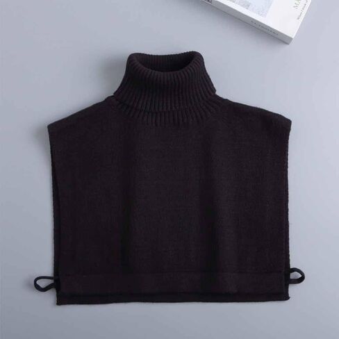 Detachable Turtleneck Sweater Faux Collar Warm Knit Pullover Scarf for Women in Saudi Arabia
