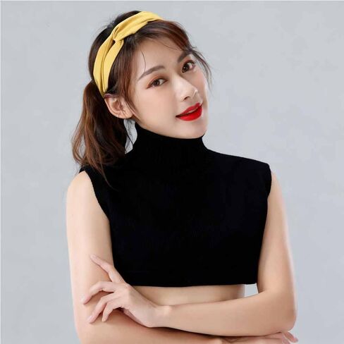 Detachable Turtleneck Sweater Faux Collar Warm Knit Pullover Scarf for Women in Saudi Arabia