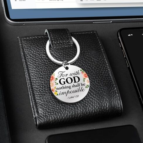 الكتاب المقدس آية المفاتيح الهدايا المسيحية للنساء، هدايا دينية ملهمة لعيد الميلاد الكاثوليكي، لا شيء يجب أن يكون مستحيلا كيرينغ الكتاب المقدس in Kuwait