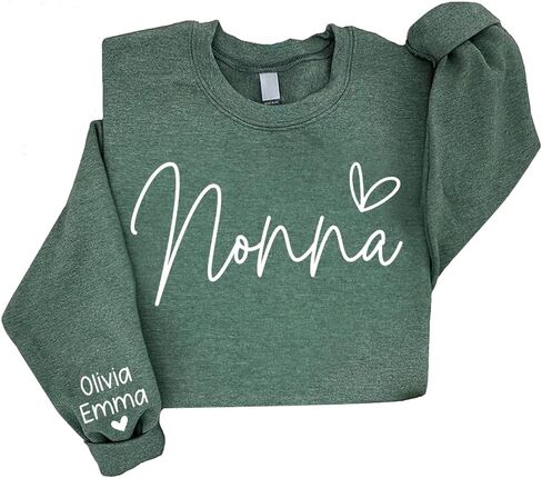 Chillever Custom Mama Grandma Sweatshirt, Personalized Mama Grandma Sweatshirts for Women, Gifts for Mothers Day Christmas in Saudi Arabia
