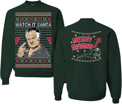 Wild Bobby Watch It Santa Funny Paulie Italian Mafia TV Show Ugly Christmas Sweater Crewneck Sweatshirt in Kuwait
