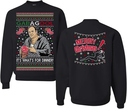 Wild Bobby Watch It Santa Funny Paulie Italian Mafia TV Show Ugly Christmas Sweater Crewneck Sweatshirt in Kuwait