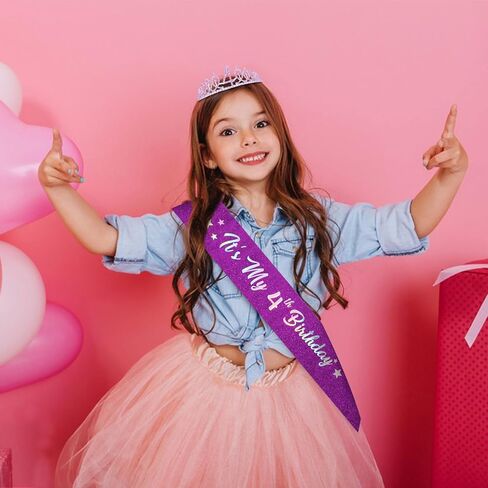 هدايا زينة عيد الميلاد الأرجواني الرابع من سيماتو للفتيات مع تاج ووشاح عيد الميلاد الرابع in Saudi Arabia