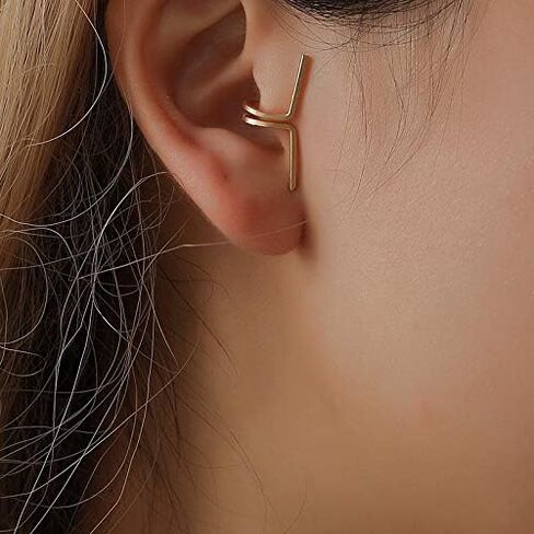 Ear Cuff Earrings for Women Ear Cuffs Non Piercing Clip on Cartilage Earring Fake Earrings Jewelry for Women in Saudi Arabia