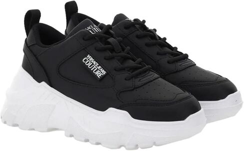 Versace Jeans Couture Womens Monochrome Chunky Sole Sneakers in Saudi Arabia