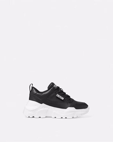 Versace Jeans Couture Womens Monochrome Chunky Sole Sneakers in Saudi Arabia