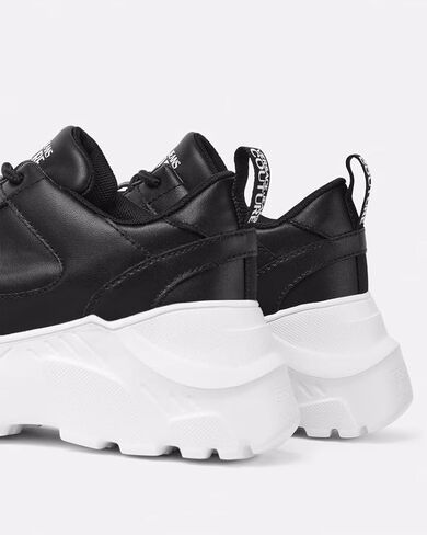 Versace Jeans Couture Womens Monochrome Chunky Sole Sneakers in Saudi Arabia