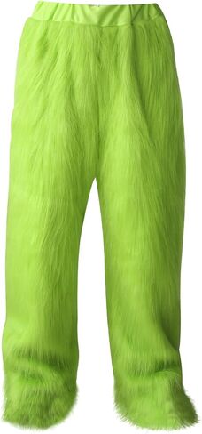 Christmas Costume Pants for Men Green Monster Costumes Furry Adult Santa Suit Christmas Outfit Halloween in Saudi Arabia