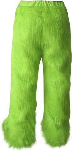 Christmas Costume Pants for Men Green Monster Costumes Furry Adult Santa Suit Christmas Outfit Halloween in Saudi Arabia