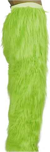 Christmas Costume Pants for Men Green Monster Costumes Furry Adult Santa Suit Christmas Outfit Halloween in Saudi Arabia