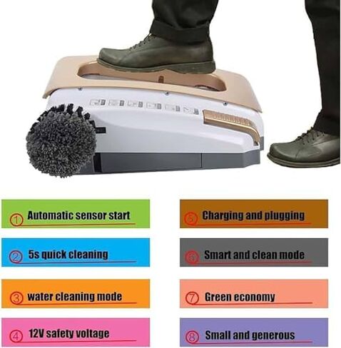 Automatic Shoe Polisher Machine - Intelligent Self-Cleaning Induction Cleaner with Water Purification & Dual Power Supply - Ideal for Hotels, Offices & Retail Spaces in Saudi Arabia