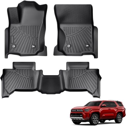 Floor Mats for Honda Pilot 2023 2024 2025, All Weather Floor Mats Floor Liners Fit for Honda Pilot Accessories 2023-2024 Odorless Anti-Slip Mats 3 Row Black in Kuwait