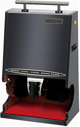 Automatic Electric Shoe Shine Polisher Machine with Dual Brushes, Overheating Protection & Induction Feature - Ideal for Home, Hotel, Bank & Commercial Use in Saudi Arabia