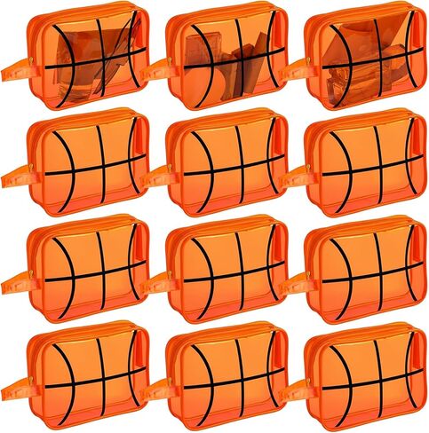 Reginary 12 Pcs Softball Cosmetic Bag Gifts Accessories for Makeup Bags Softball Clear PVC Cheer Case Toiletry Zipper Pouch Waterproof Travel Toiletry Handbag Purses Organizer for Women Valentine Gift in Saudi Arabia