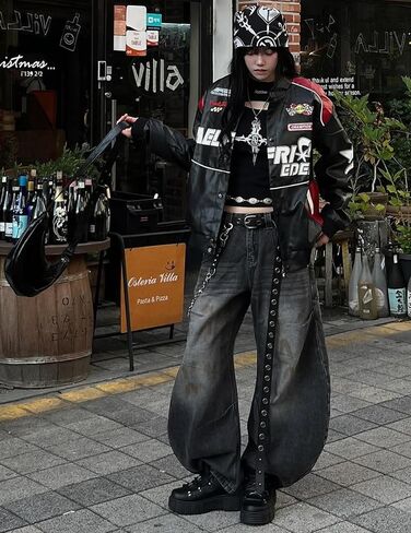سترات Aelfric Eden Racing للدراجات النارية من الجلد الصناعي وسترة كلاسيكية برسومات معاطف موتو ملابس غير رسمية للشارع in Kuwait