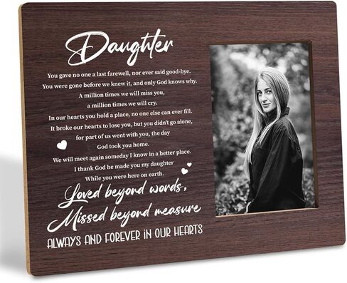 Brother Memorial Photo Frame, Bereavement Condolence Keepsake Grieving Gift for Loss of Brother, Sympathy Gift, Wood Picture Frame for Tabletop Display, Photo Frame Holds 4x6 Inches Photo in Kuwait