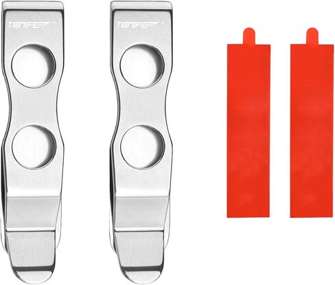 مشبك جيب TONIFE للهواتف الذكية، مشبك متعدد الأدوات لحافظة الهاتف المحمول، مؤمن بمادة لاصقة 3M VHB، من الفولاذ المقاوم للصدأ in Kuwait