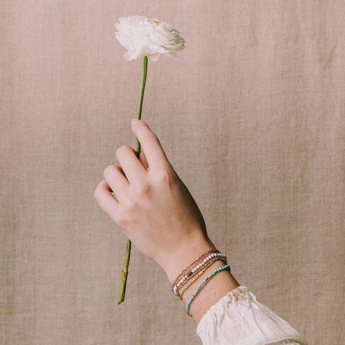 Scout Curated Wears - Women's Delicate Stone Wrap Bracelet & Necklace - Garnet/Silver - Stone of Health in Saudi Arabia