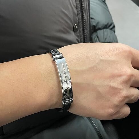 Remember Who The F You Are Motivationa Bracelet Dont Let The Hard Days Win Bracelet for Women Men Black Braided Inspirational Message Fashion Bracelets Jewelry Gifts in Saudi Arabia