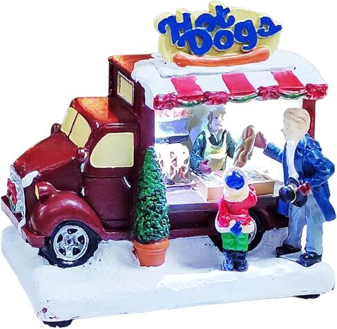 MOMENTS IN TIME 4.13"H Coffee Shack Street Shop - LED Lights, Battery Operated Christmas Village - Hand-Painted Polyresin in Saudi Arabia