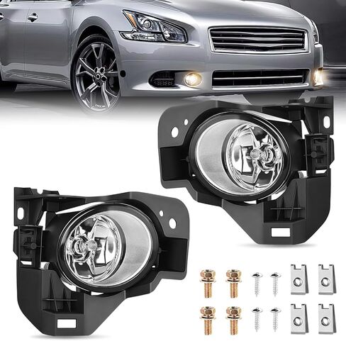 مجموعة مصابيح الضباب Nilight متوافقة مع 2007-2012 Versa 2009-2014 Cube Murano 11-14 Juke 2006-2013 Infiniti EX35 FX45 FX35 FX50 2010-2013 Infiniti G37 G25 2011-2013 M37 M56، ضمان لمدة عامين in Kuwait