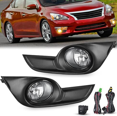 مجموعة مصابيح الضباب Nilight متوافقة مع 2007-2012 Versa 2009-2014 Cube Murano 11-14 Juke 2006-2013 Infiniti EX35 FX45 FX35 FX50 2010-2013 Infiniti G37 G25 2011-2013 M37 M56، ضمان لمدة عامين in Kuwait