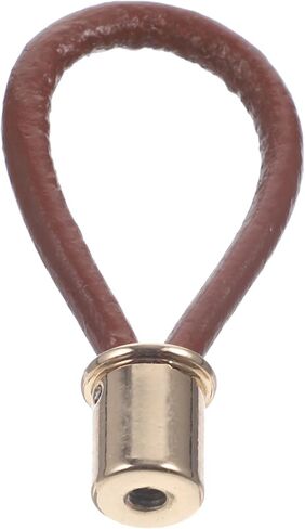 Garneck Leather Rope Pull Handle for Cabinets and Gold Tone Minimalist Modern Door Pull Wear-Resistant Brown Strap Knob Easy Grip for Wardrobe Kitchen Office Furniture in Saudi Arabia