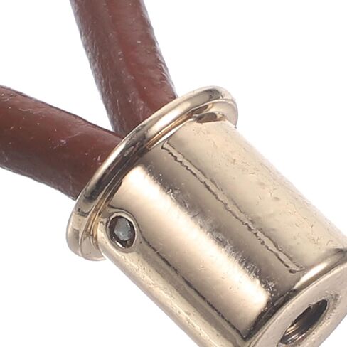 Garneck Leather Rope Pull Handle for Cabinets and Gold Tone Minimalist Modern Door Pull Wear-Resistant Brown Strap Knob Easy Grip for Wardrobe Kitchen Office Furniture in Saudi Arabia