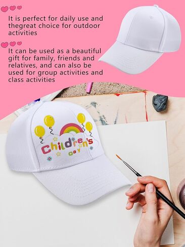 20 Pack Kids Cotton Baseball Hat Solid Color Golf Cap Summer Baseball Cap Plain Ball Hats Bulk for Child Outdoor Sports in Saudi Arabia