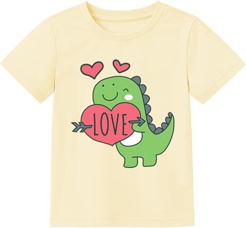 Toddler Girls Valentines Shirt Cute Heart Graphic T-Shirts Kids Valentine Love Heart Tees Outfit 2T in Kuwait