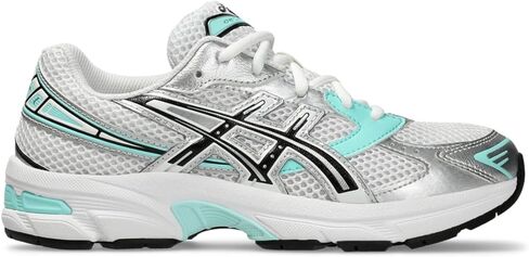 ASICS Kid's GEL-1130 Grade School Sportstyle Shoes, 5, WHITE/MIDNIGHT in Kuwait