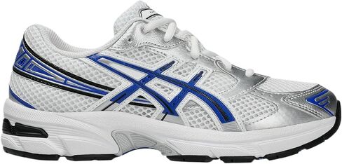 ASICS Kid's GEL-1130 Grade School Sportstyle Shoes, 5, WHITE/MIDNIGHT in Kuwait